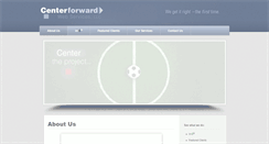 Desktop Screenshot of centerforward.com