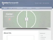 Tablet Screenshot of centerforward.com